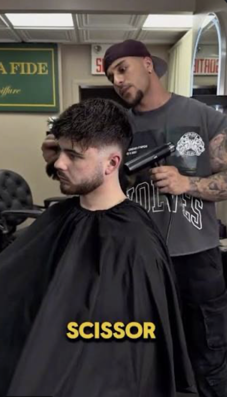 Scissor cutting at Bona Fide